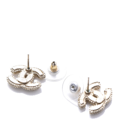 Chanel Pearl CC Earrings Gold 4 of 4