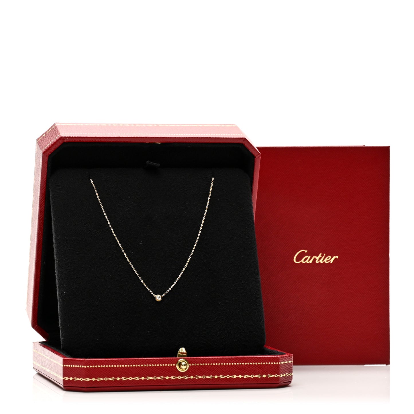 18K Yellow Gold Diamond XS D'Amour Pendant Necklace