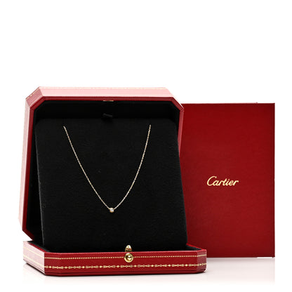 Cartier 18K Yellow Gold Diamond XS D'Amour Pendant Necklace 8 of 8