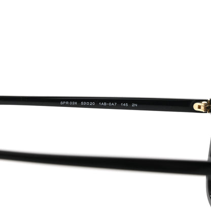 Prada Acetate Pillow Cat Eye Sunglasses SPR 03X Black 8 of 8