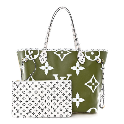 Louis Vuitton Monogram Giant Neverfull MM Kaki 1 of 12