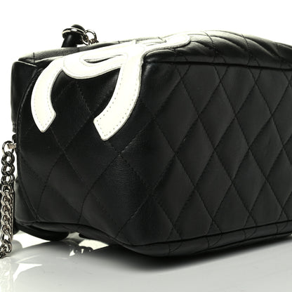 Chanel Calfskin Quilted Cambon Pochette Black White 5 of 7
