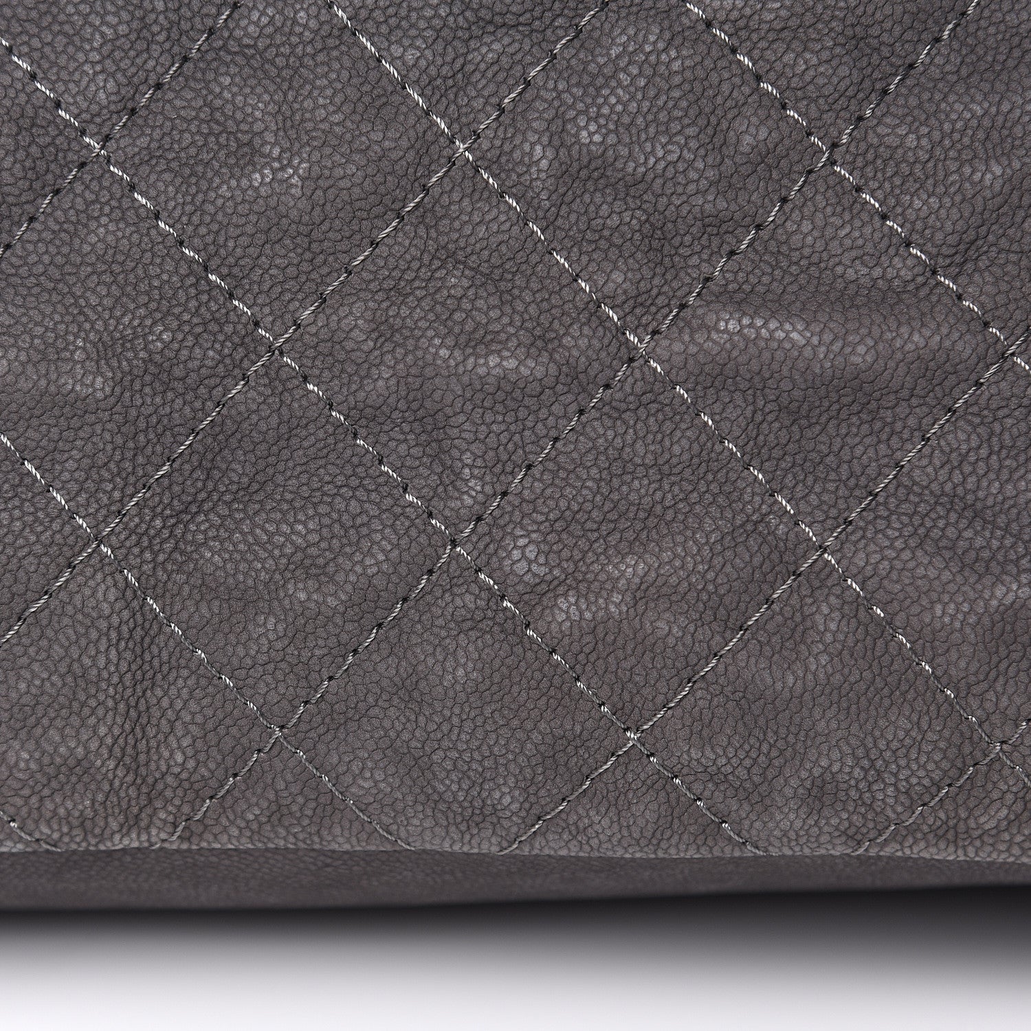 Chanel Iridescent Caviar Quilted Boy Handle Hobo Dark Grey 13 of 13