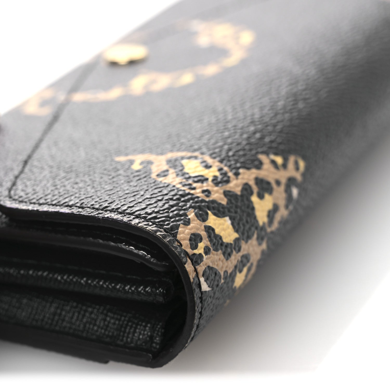 Louis Vuitton Monogram Giant Jungle Sarah Wallet Black 8 of 9