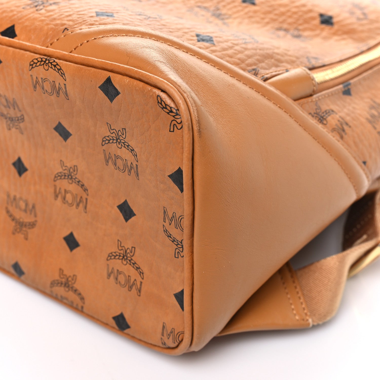 MCM Visetos Small Duke Backpack Cognac 10 of 10