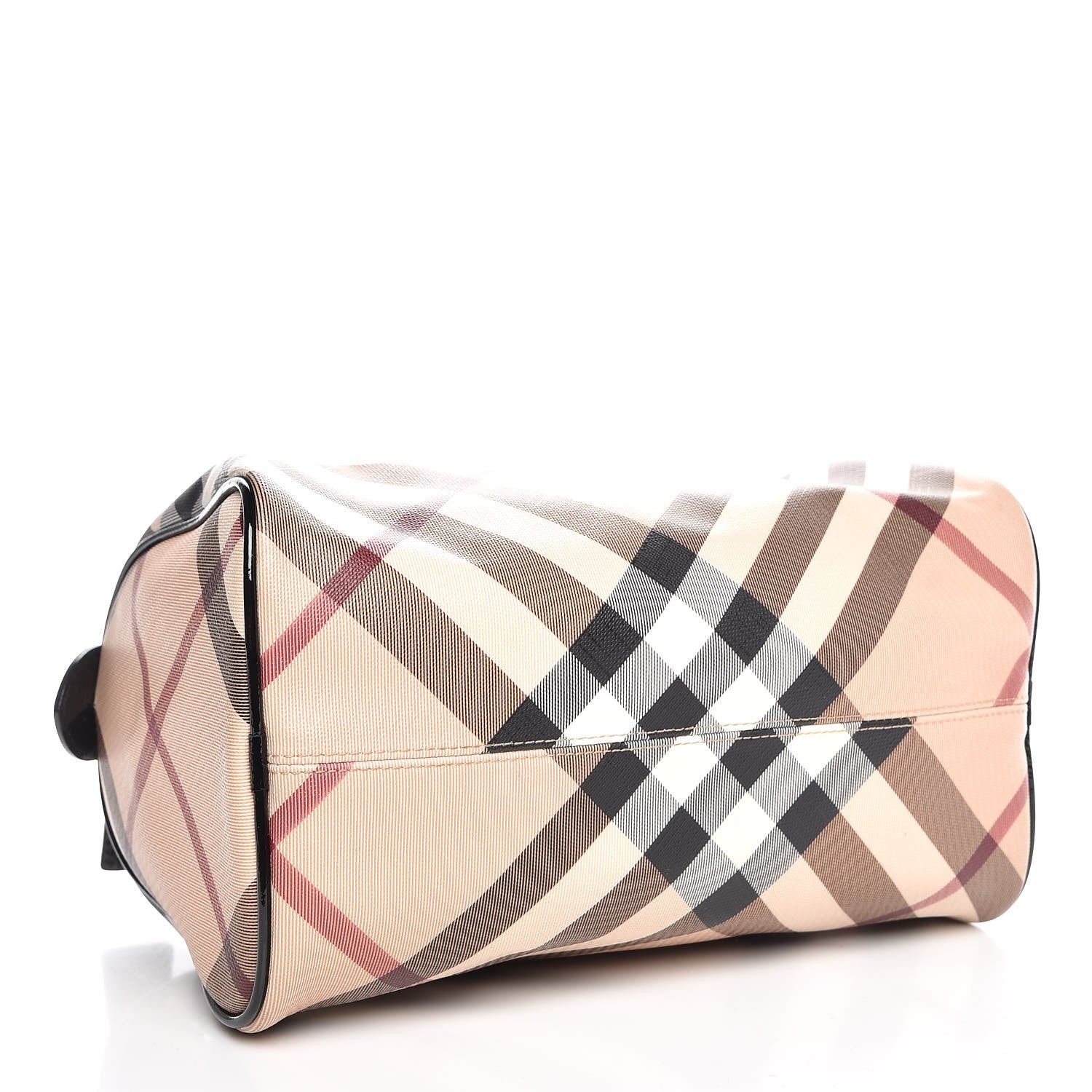 Burberry Supernova Check Patent Small Chester Bowling Bag 4 of 10