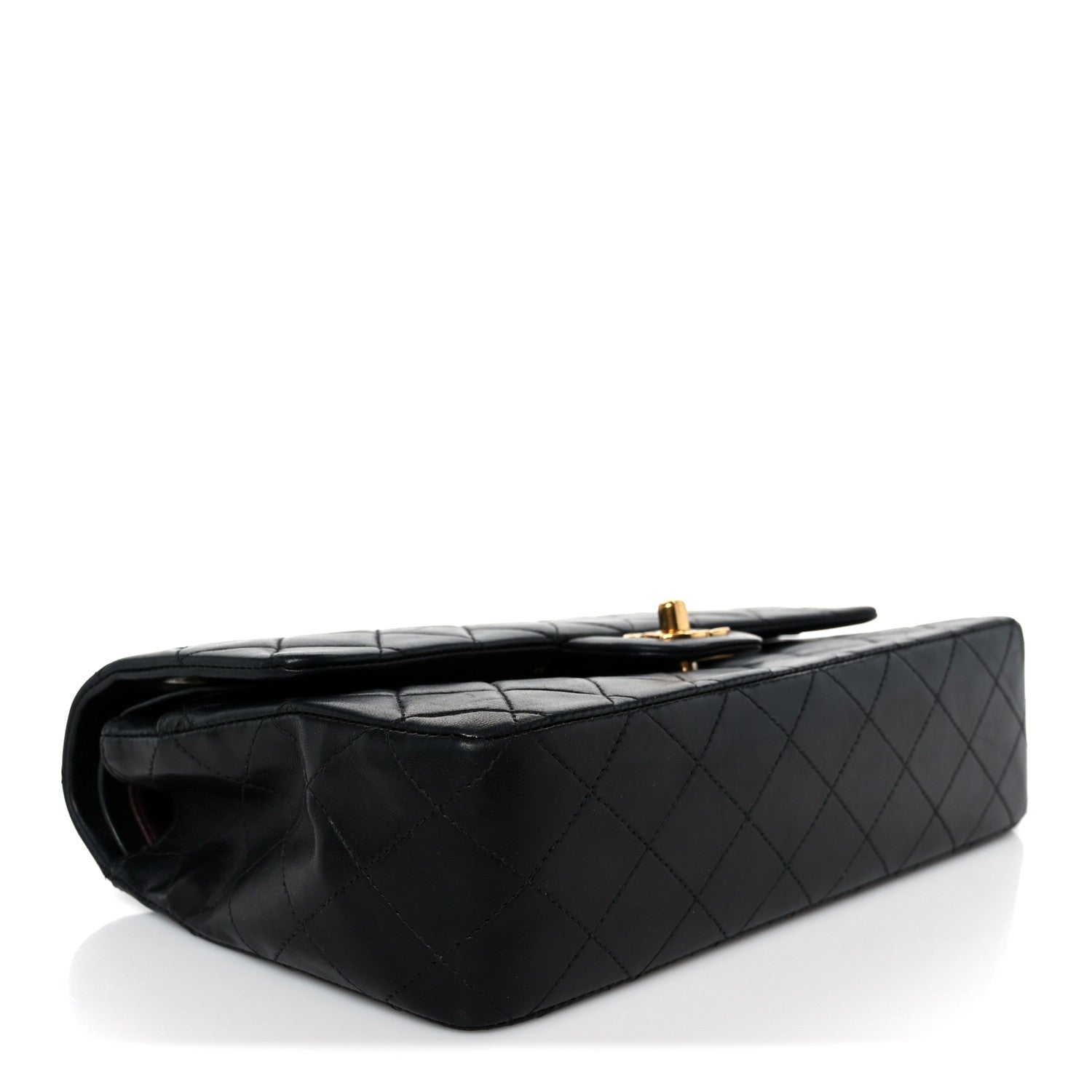 Chanel Lambskin Quilted Medium Double Flap Black 4 of 12