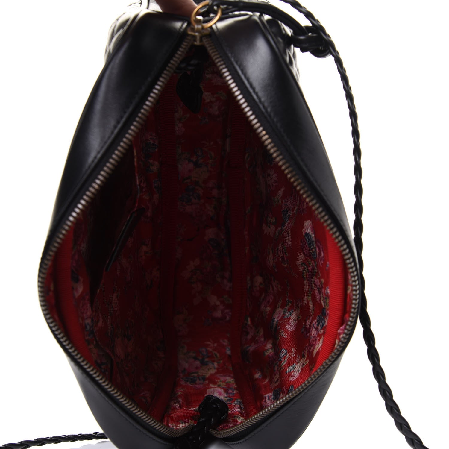 Gucci Calfskin Web Trapuntata Small GG Shoulder Bag Black 5 of 11