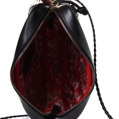 Gucci Calfskin Web Trapuntata Small GG Shoulder Bag Black 5 of 11