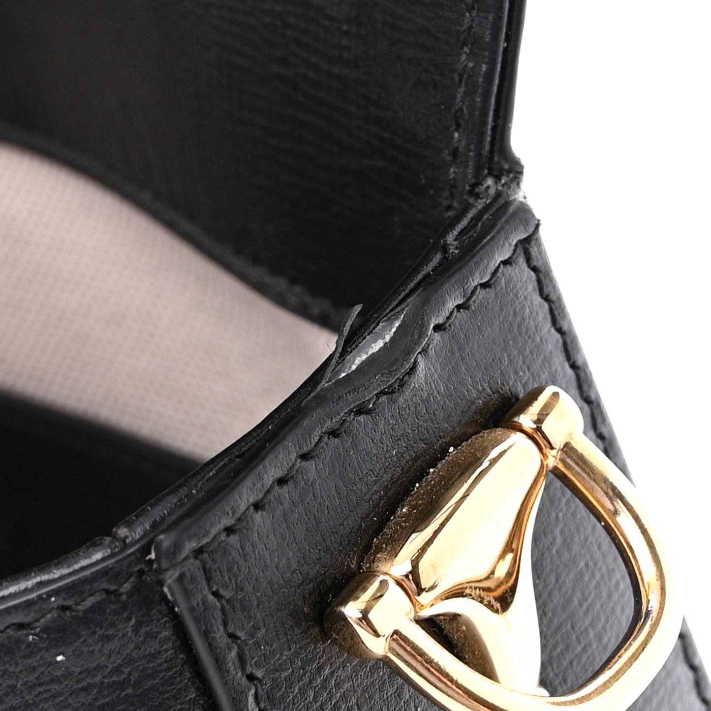 Azalea Calfskin Web Mini Horsebit 1955 Shoulder Bag Black