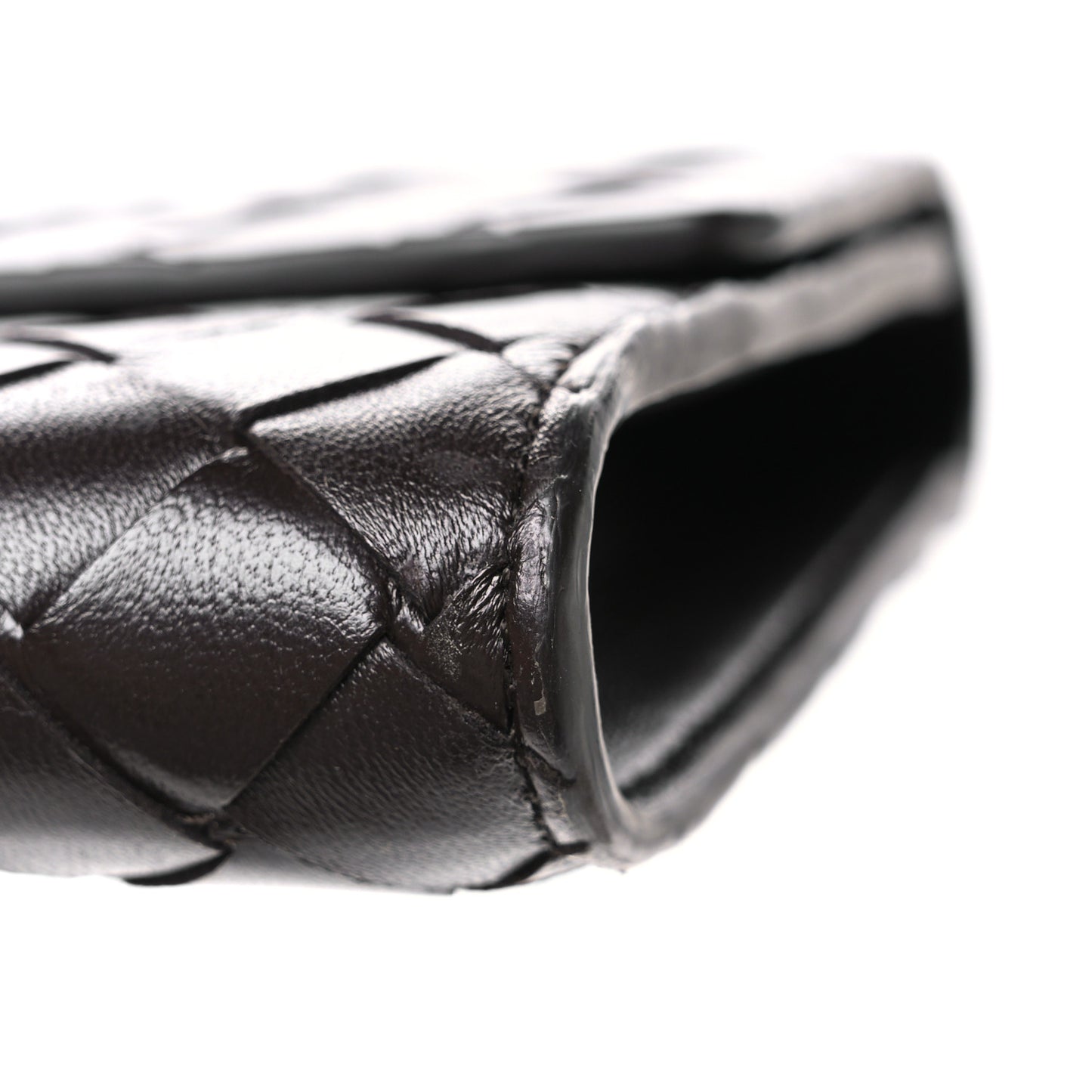 Nappa Intrecciato Long Andiamo Top Handle Clutch Fondant
