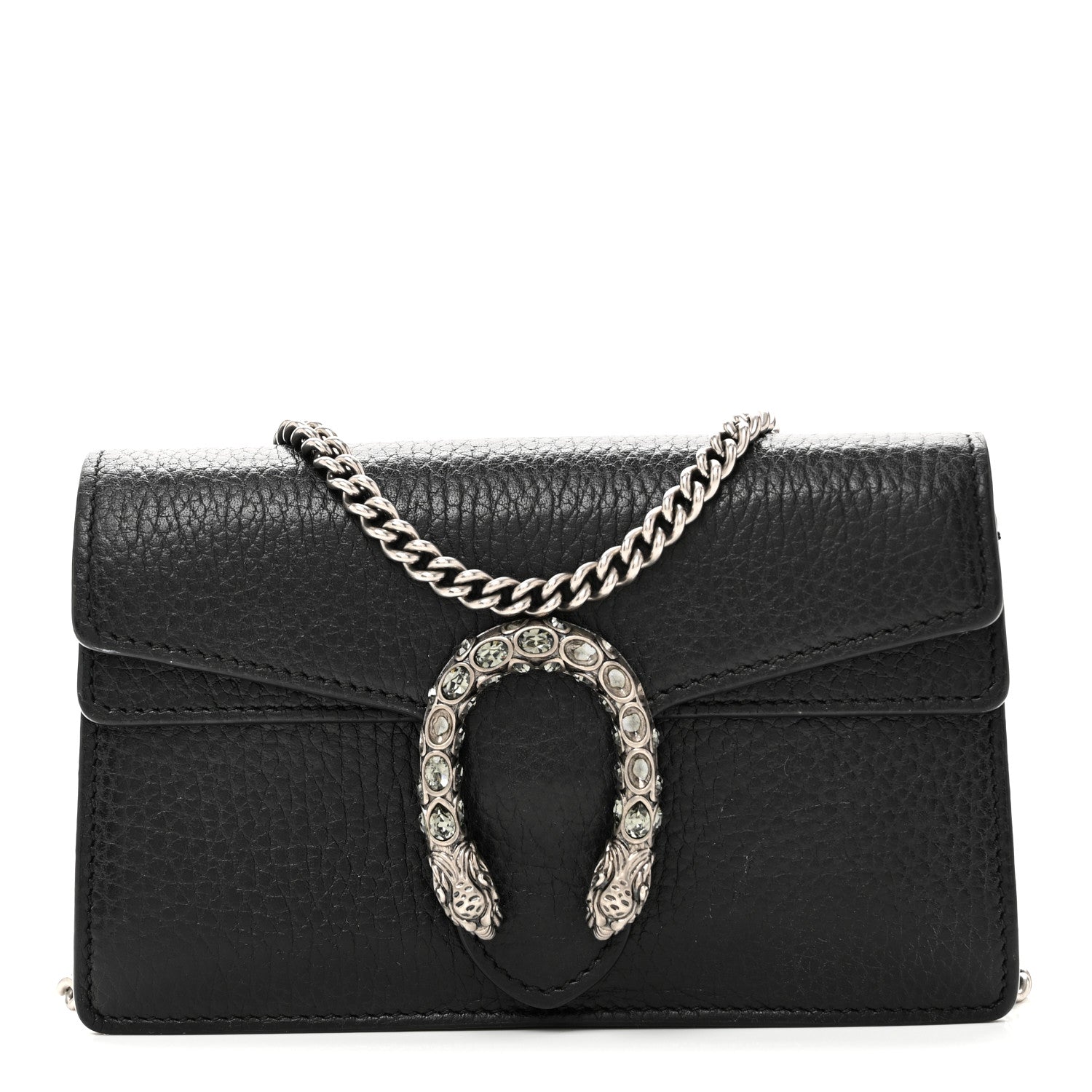 Gucci Calfskin Super Mini Dionysus Shoulder Bag Black 7 of 10