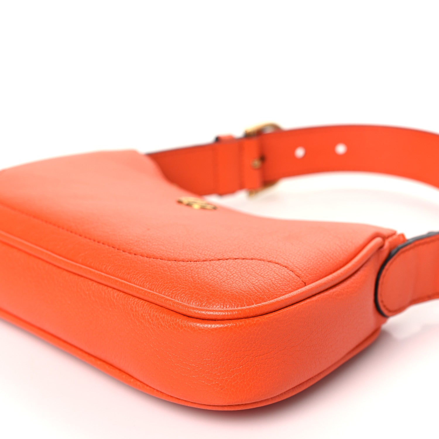 Gucci Goatskin Mini Aphrodite Shoulder Bag Orange 10 of 10