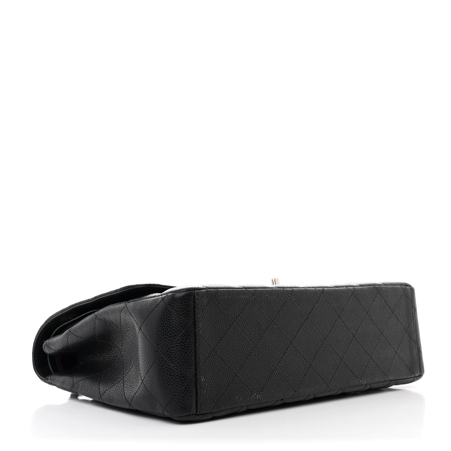 Caviar Quilted Maxi Double Flap Black