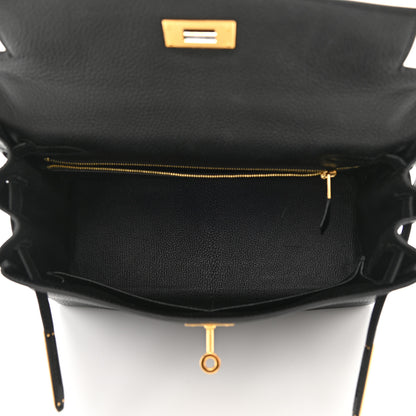 Hermes Togo Kelly Retourne 28 Black 5 of 11