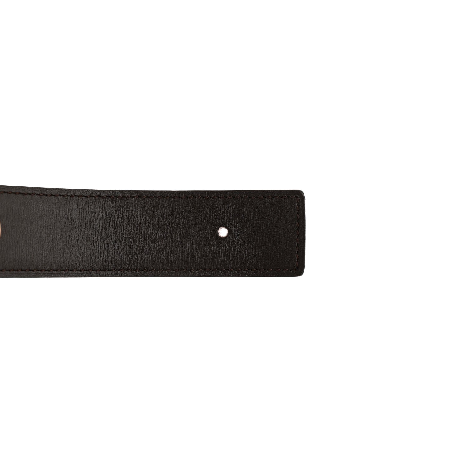 Hermes Box Togo 32mm Belt Strap 90 Rouge Casaque Chocolate 6 of 9