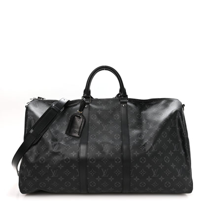 Louis Vuitton Monogram Eclipse Keepall Bandouliere 55 1 of 8