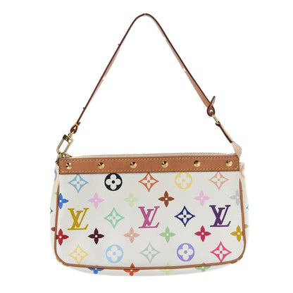 Louis Vuitton Monogram Multicolor Pochette Accessories White 1 of 7