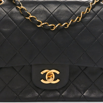 Chanel Lambskin Quilted Medium Double Flap Black 8 of 11