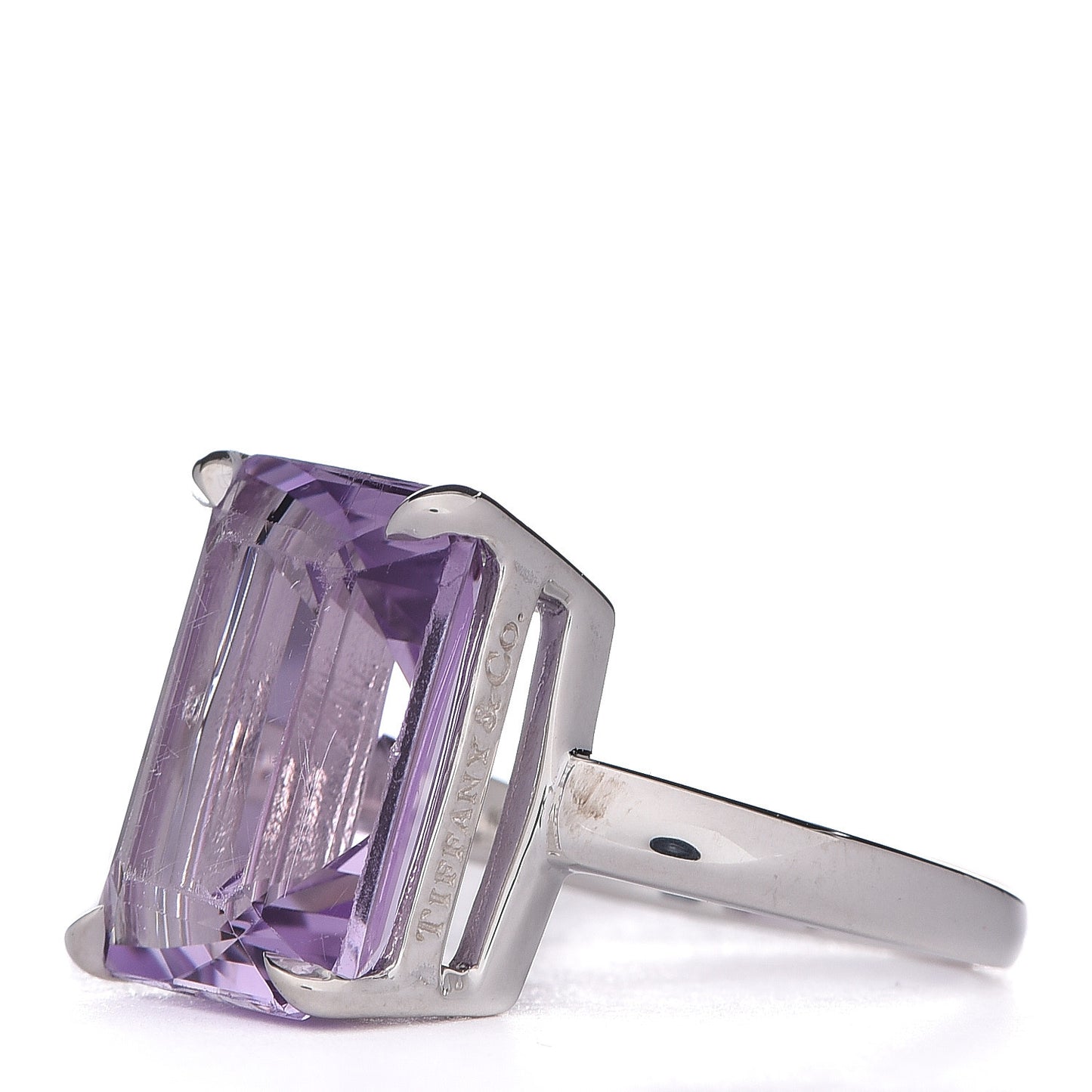 Sterling Silver Amethyst Sparklers Cocktail Ring 56 7.5