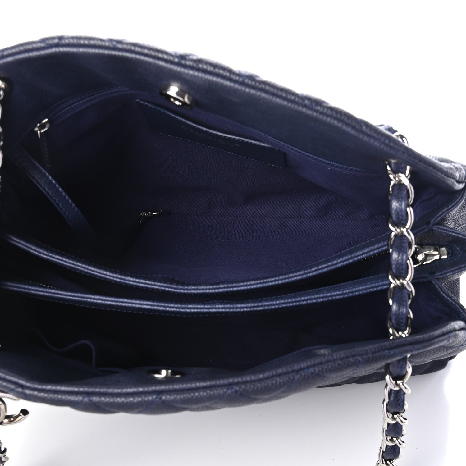 Chanel Caviar Quilted Large Just Mademoiselle Navy 4 of 4