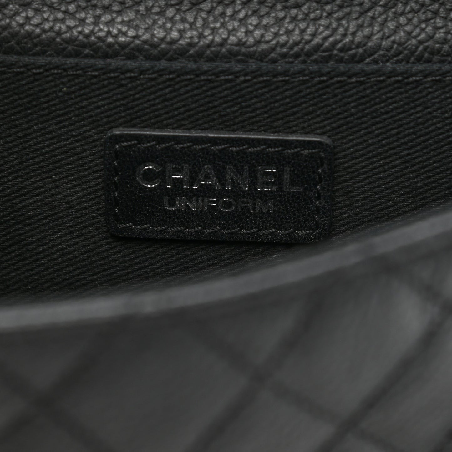 Grained Calfskin Quilted 2.55 Reissue Flap Belt Bag Clutch Black
