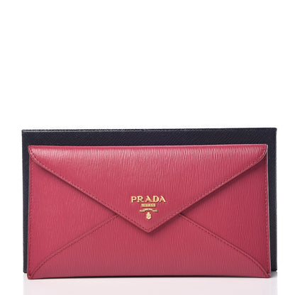 Prada Vitello Move Envelope Wallet Ibisco 8 of 8