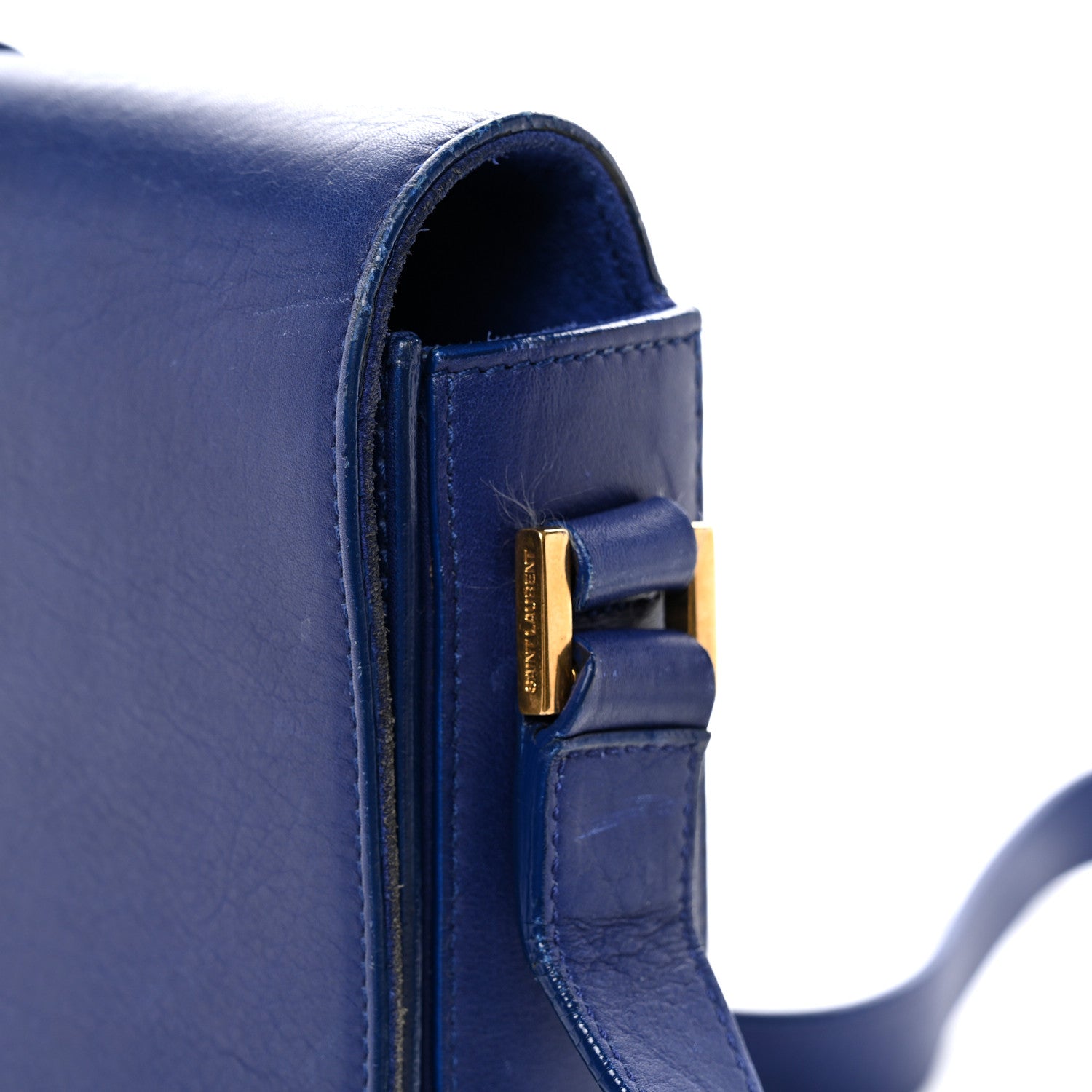 Saint Laurent Calfskin Classic Y Satchel Royal Blue 17 of 17