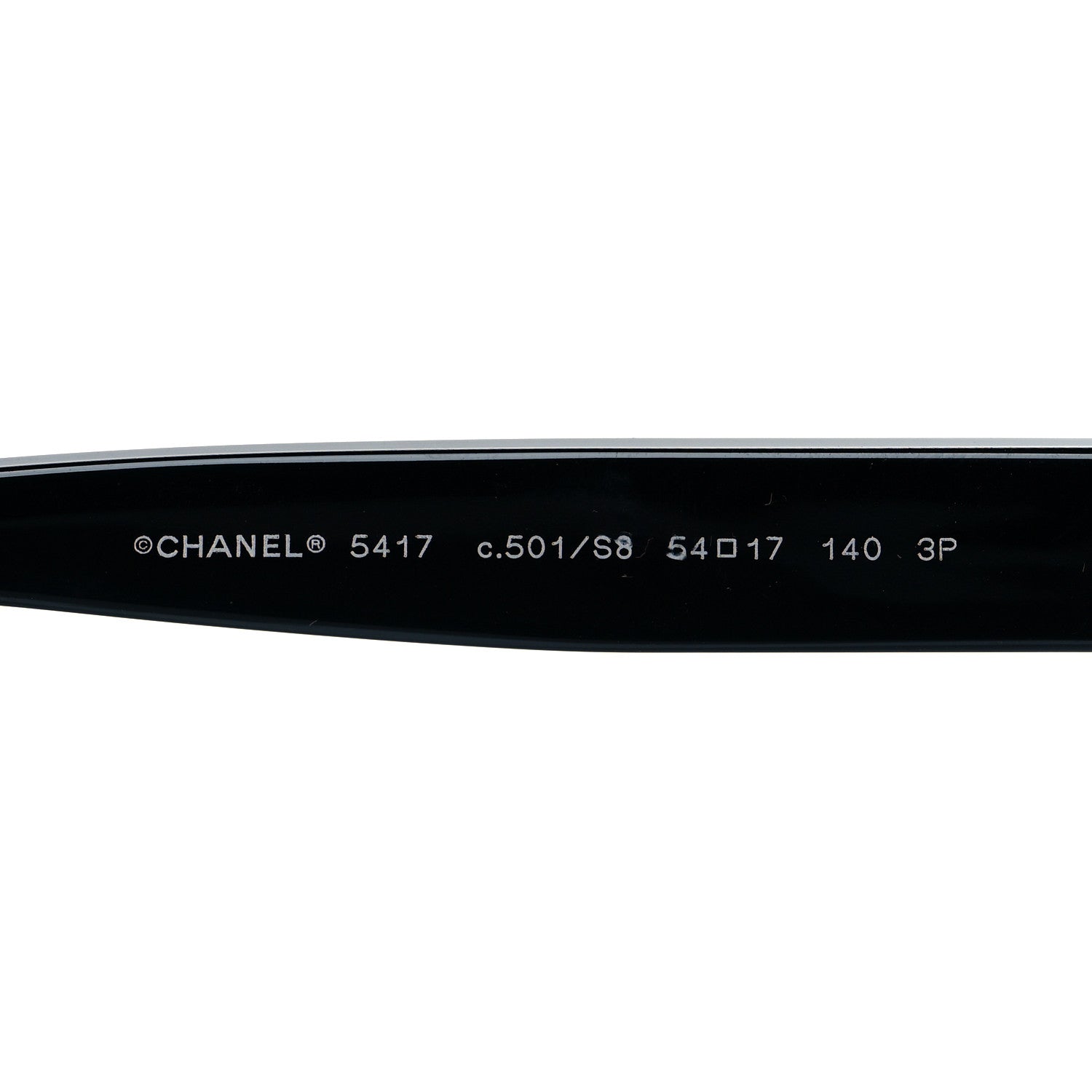Chanel Acetate Polarized Square Sunglasses 5417 Black 5 of 8