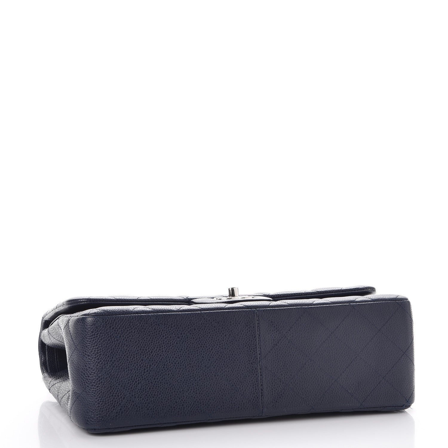 Chanel Caviar Quilted Jumbo Double Flap Navy Blue 5 of 10