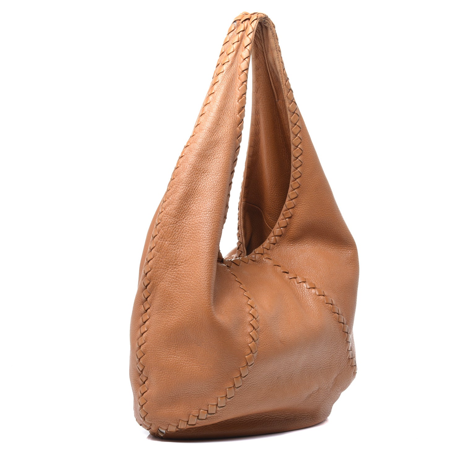 Bottega Veneta Cervo Deerskin Large Hobo Carmel 3 of 10