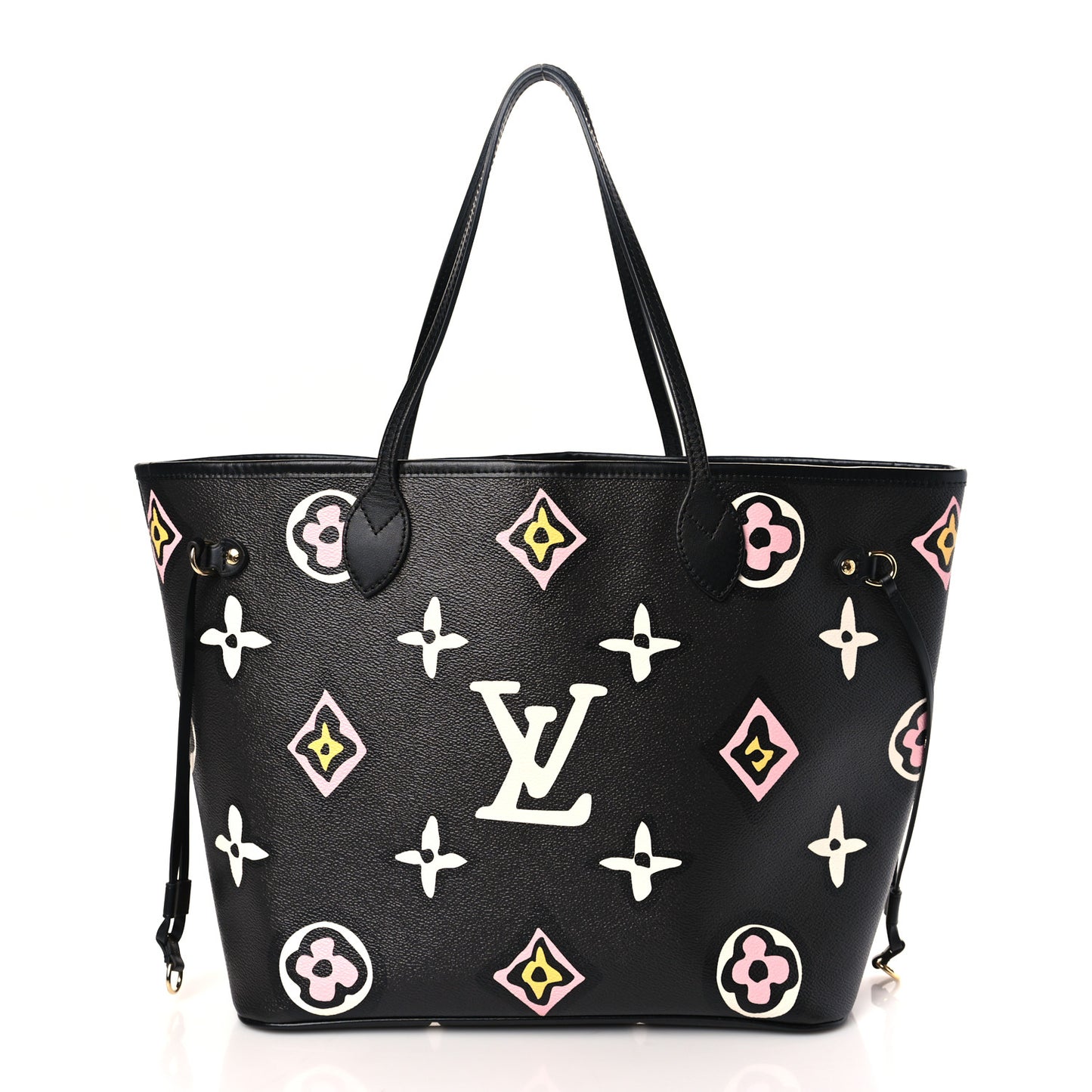 Monogram Giant Wild at Heart Neverfull MM Black