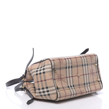 Burberry Haymarket Check Small Canterbury Tote Chocolate 4 of 12