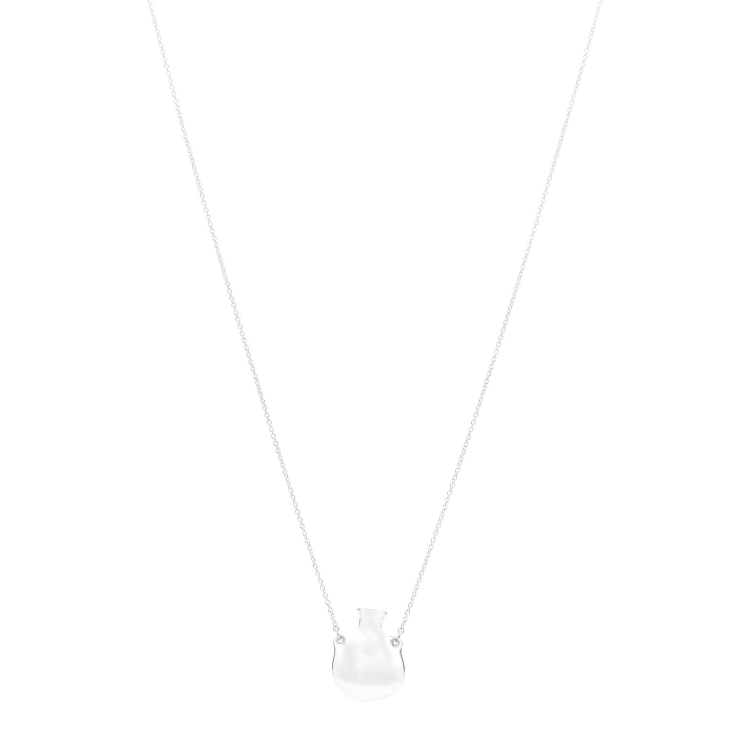 Sterling Silver Small Elsa Peretti Bottle Pendant Necklace