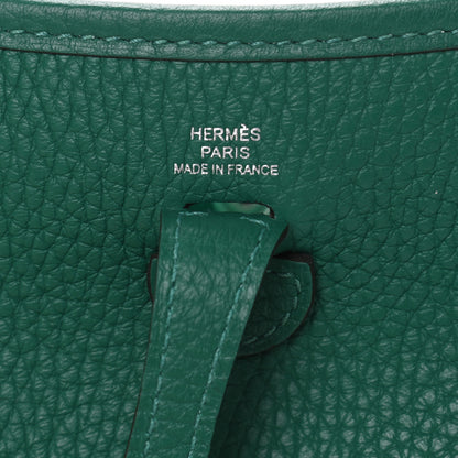 Hermes Taurillon Clemence Evelyne TPM Vert Vertigo 5 of 7