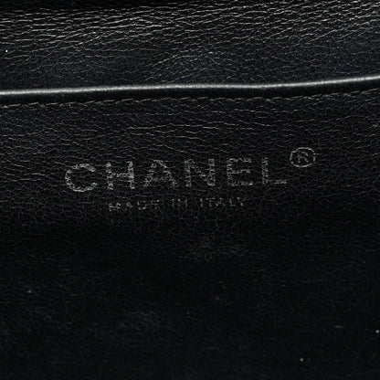 Chanel Patent Quilted Clutch with Chain Flap Black 6 of 13