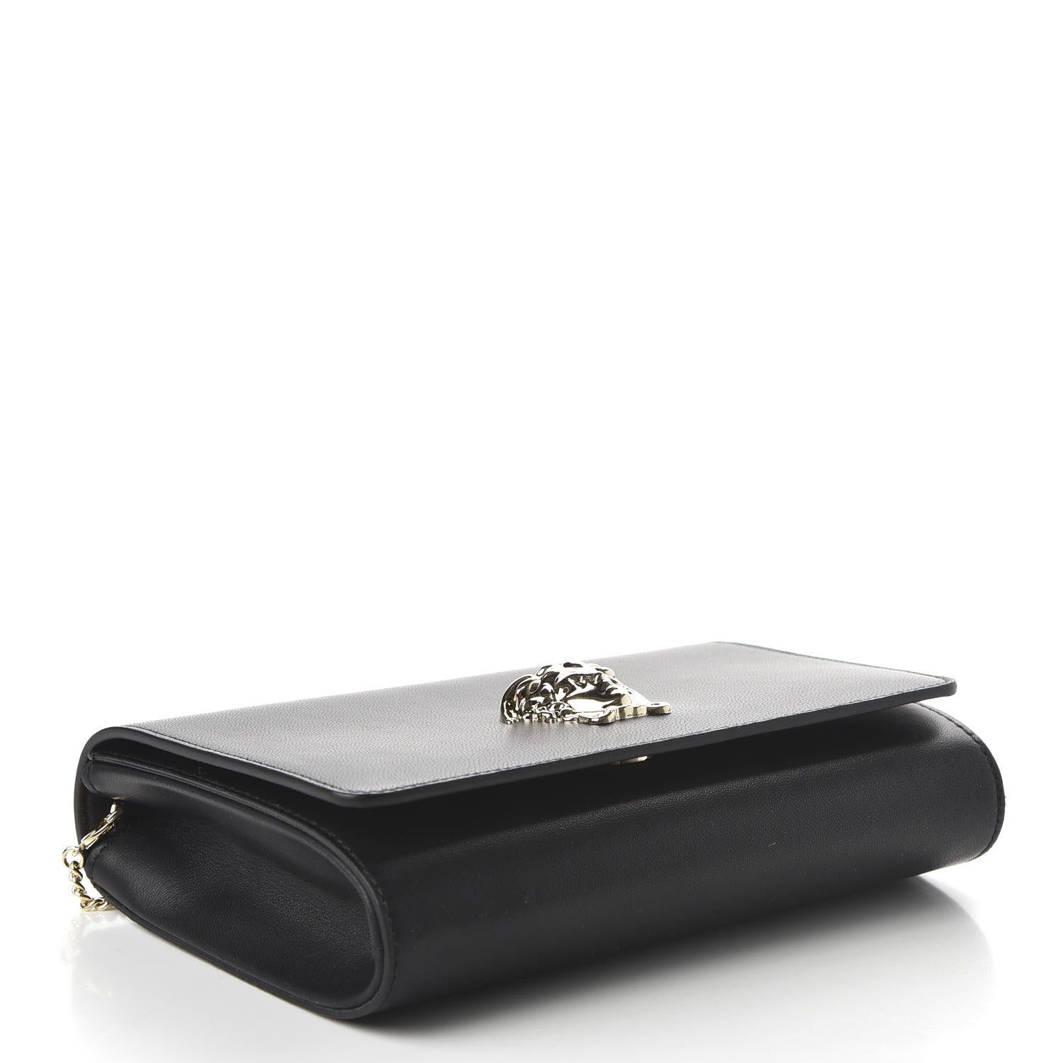 Versace Vitello Palazzo Medusa Evening Clutch Bag Black 4 of 9