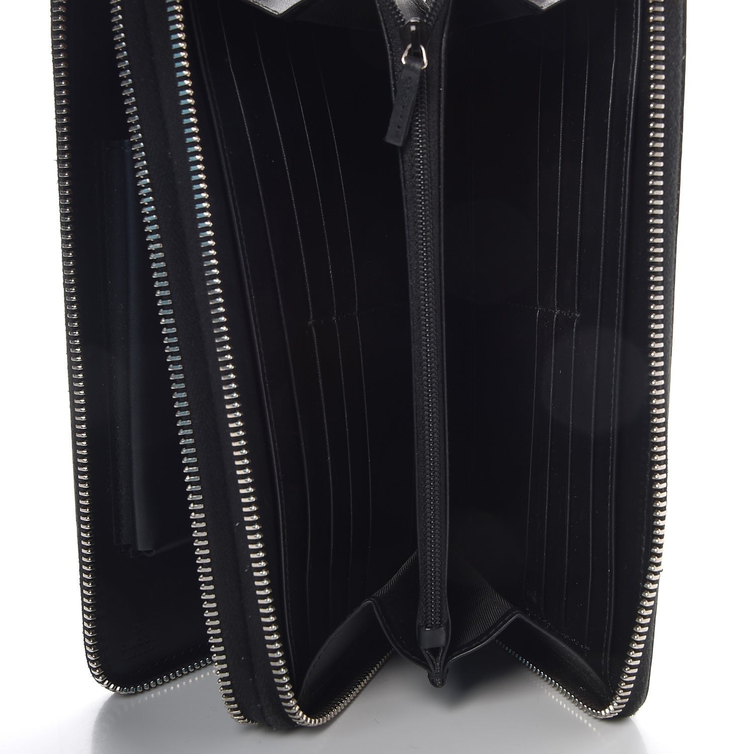 Gucci Guccissima Signature Travel Document Case Black 6 of 12