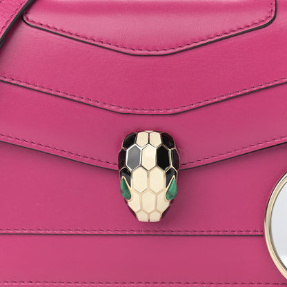 Bulgari Calfskin Serpenti Forever Crossbody Bag Plum 8 of 10