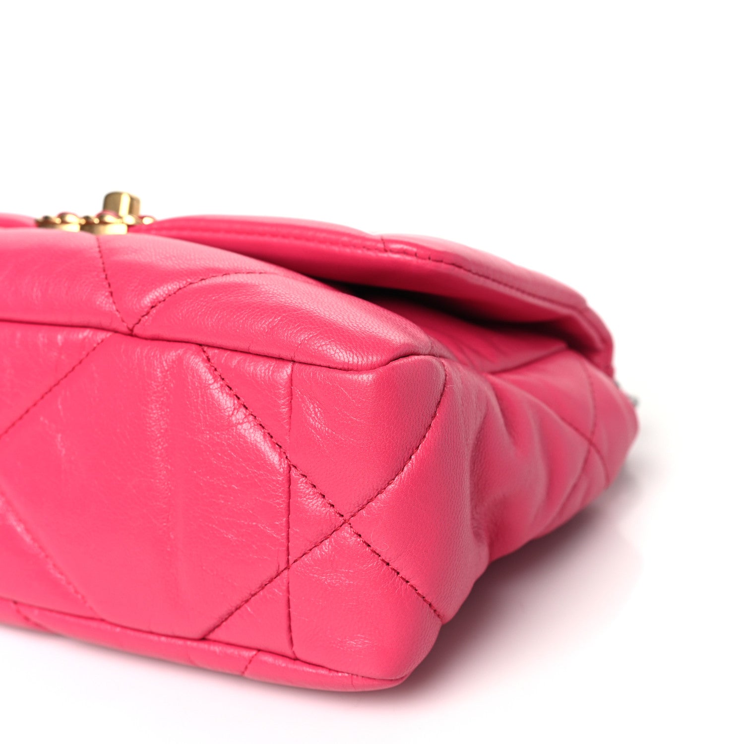 Chanel Lambskin Quilted Medium Chanel 19 Flap Pink 10 of 12