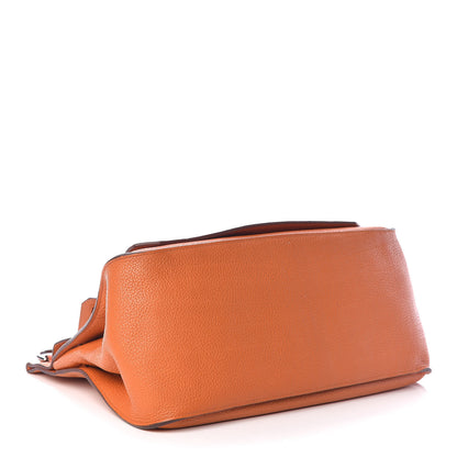 Hermes Taurillon Clemence Jypsiere 34 Orange 4 of 19