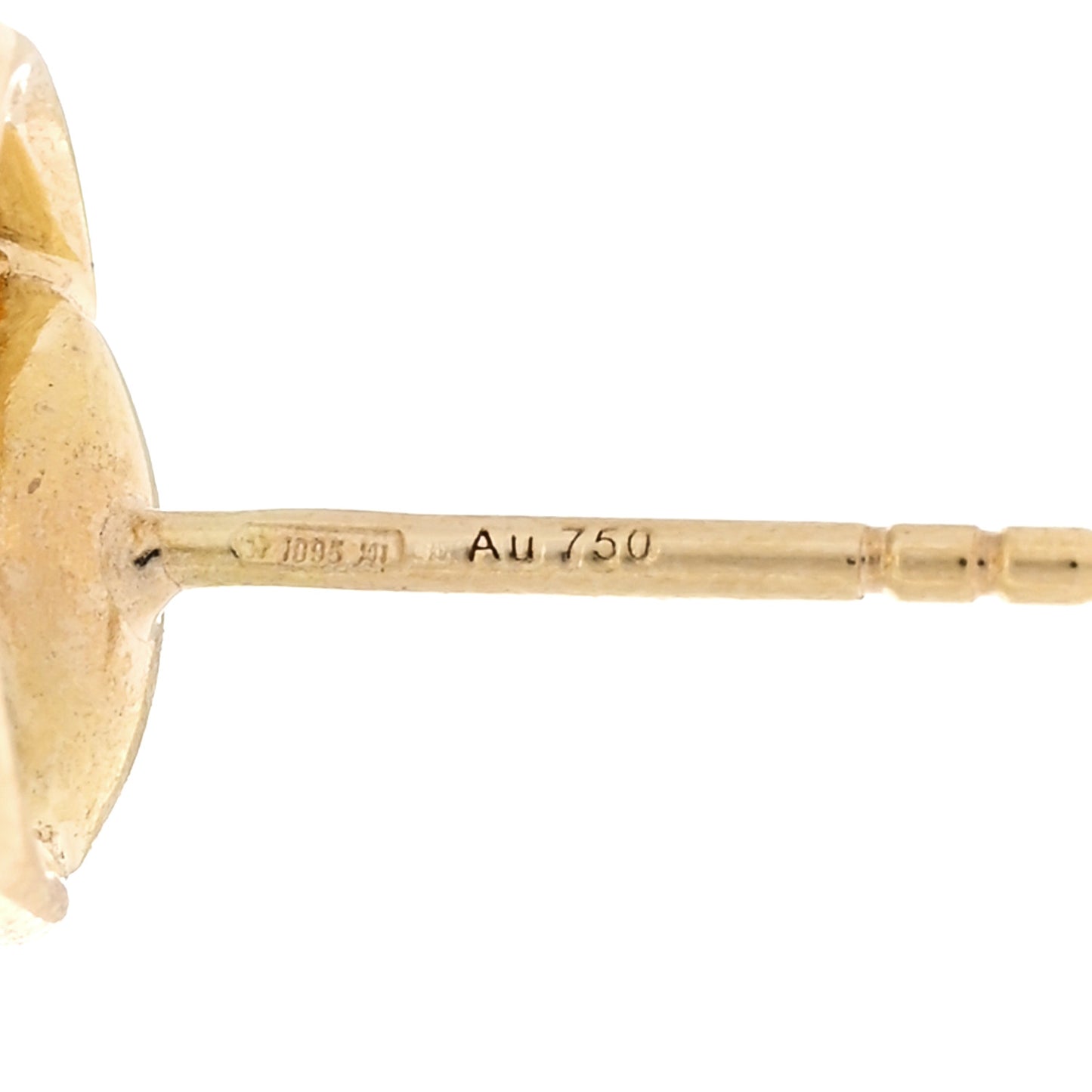 18K Yellow Gold Horsebit Earrings