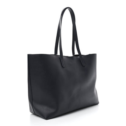 Saint Laurent Calfskin Large Shopping Tote Deep Marine 3 of 9