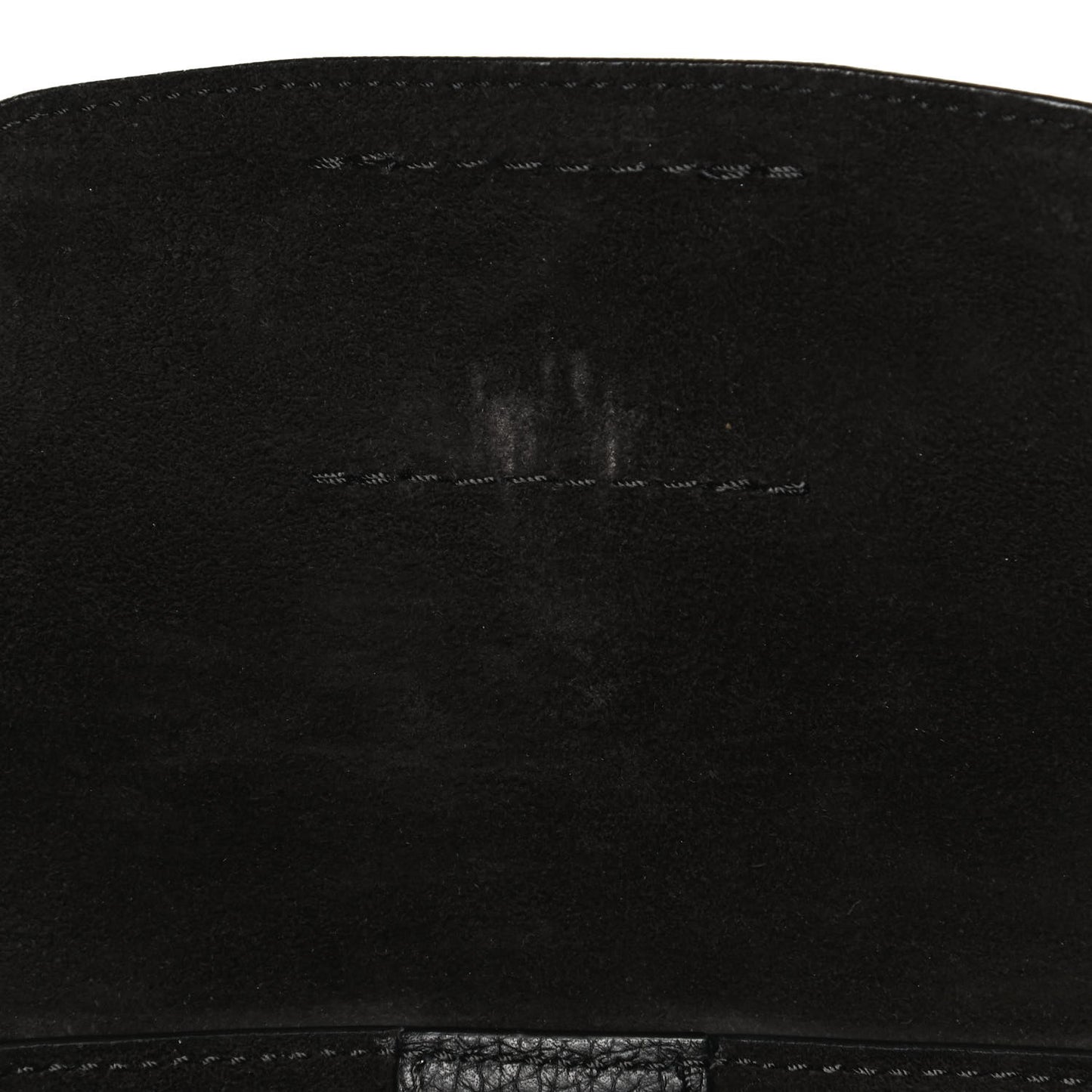 Supple Grained Calfskin Small Long Strap Big Bag Black