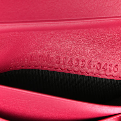 Saint Laurent Calfskin Y Line ChYc Compact Wallet Fuchsia 6 of 6