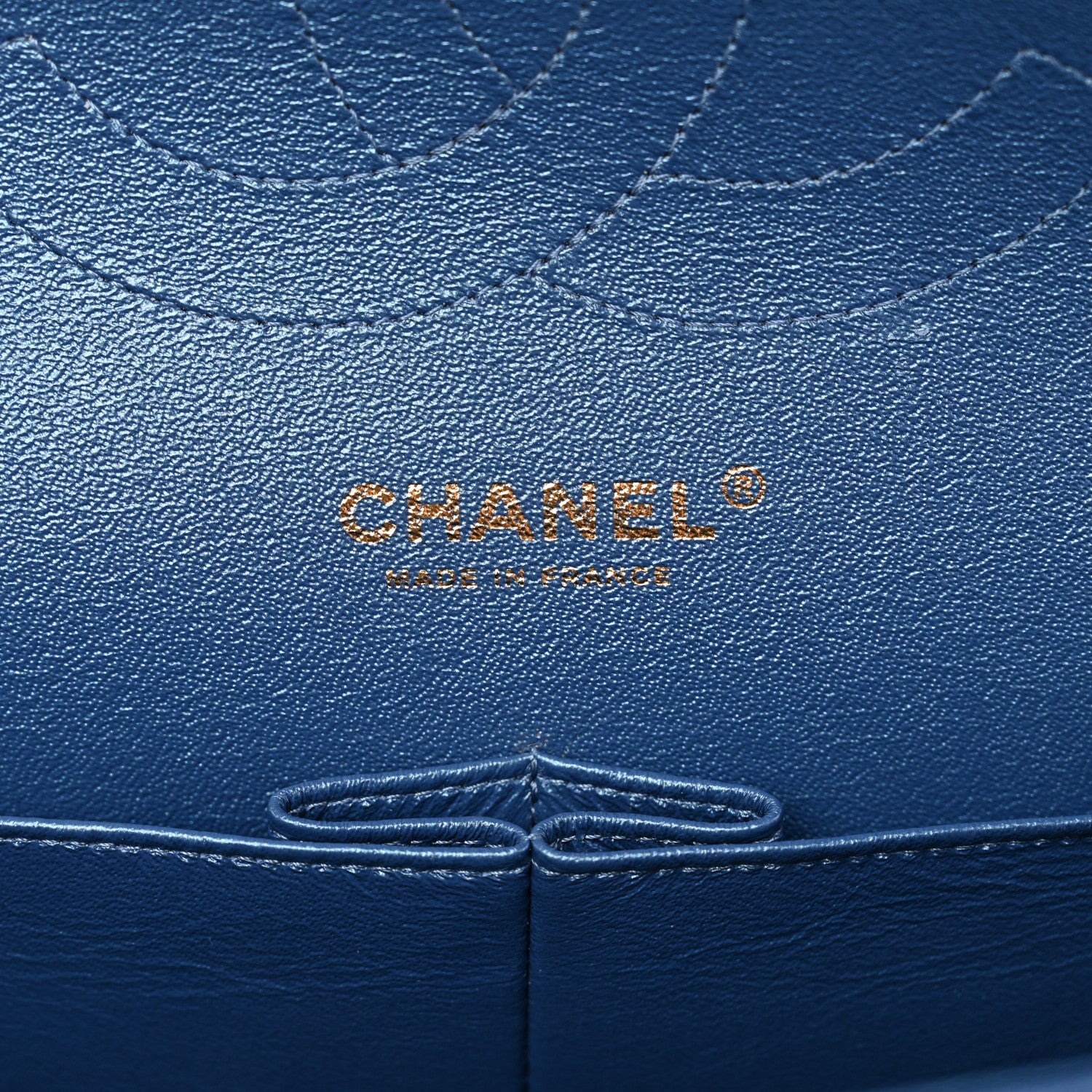 Chanel Iridescent Caviar Quilted Jumbo Double Flap Dark Blue 7 of 10