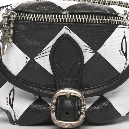 Chrome Hearts Canvas 99 Eyes Snat Pack Gunslinger Waist Bag Black White 7 of 10