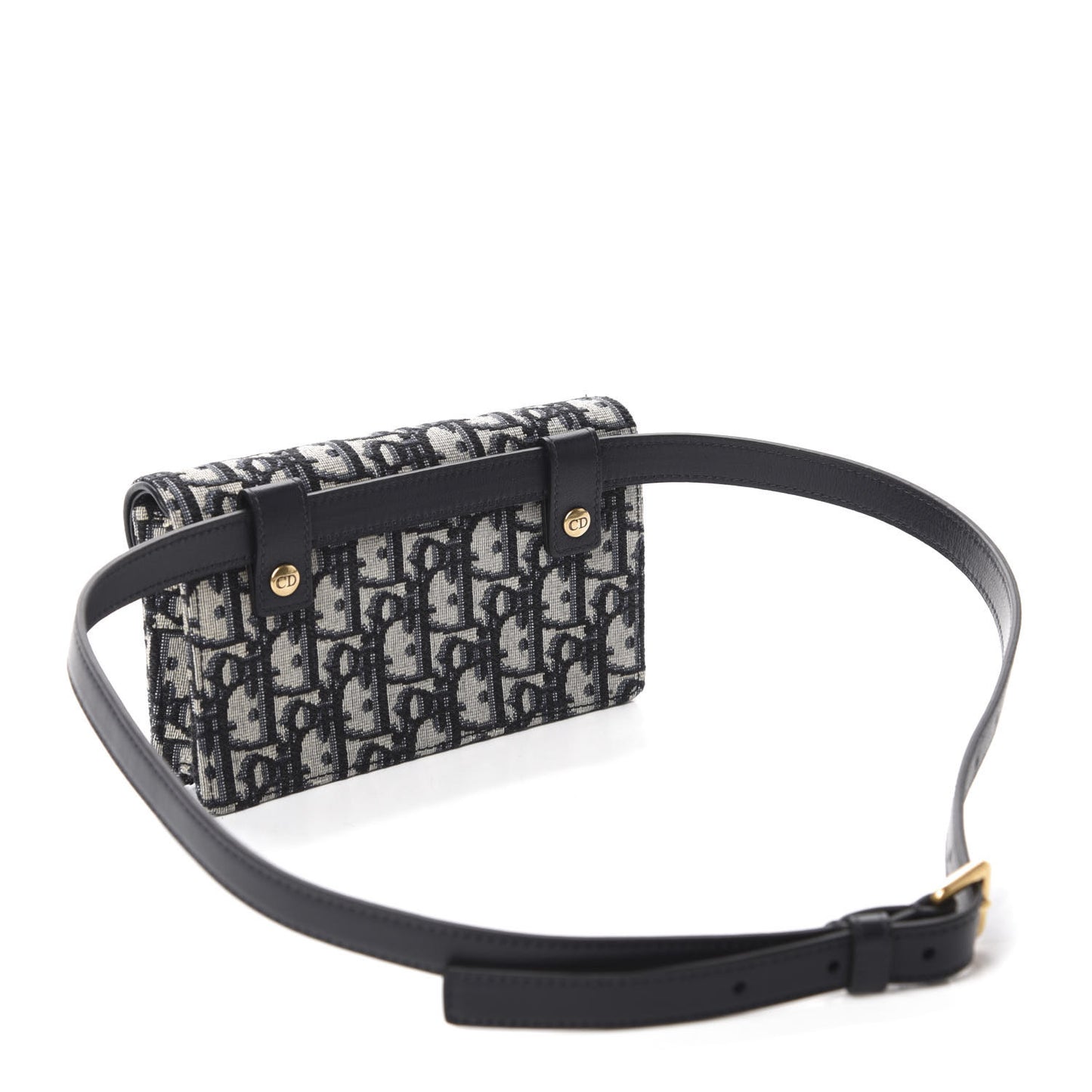 Oblique Saddle Belt Bag Blue