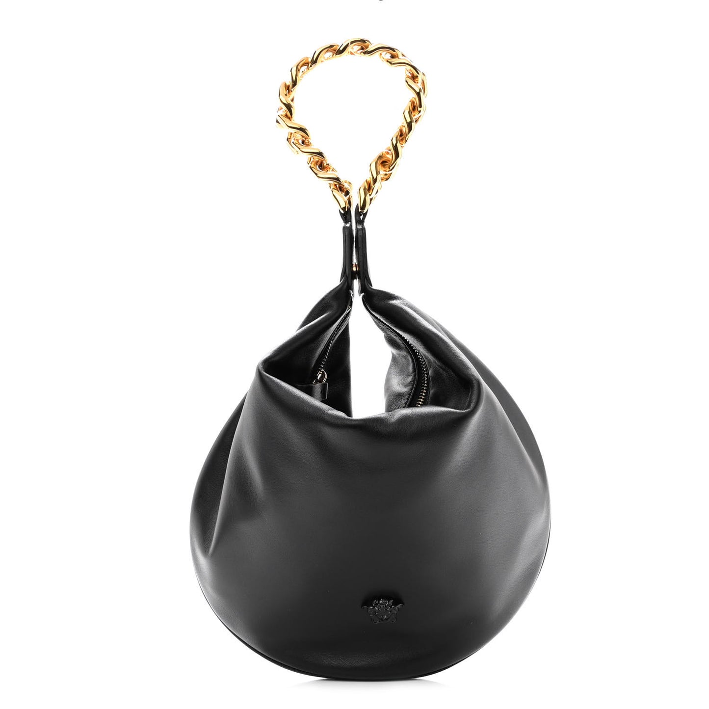 Calfskin La Medusa Chain Hobo Black