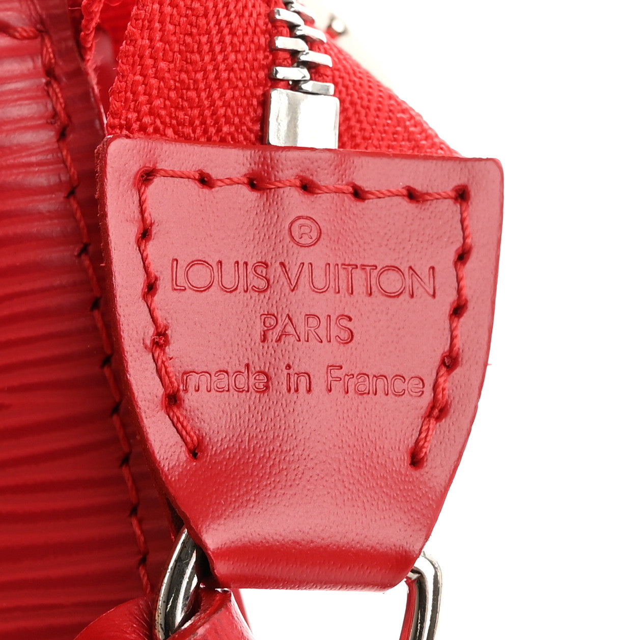 Louis Vuitton Epi Pochette Accessories 24 Castillan Red 6 of 14